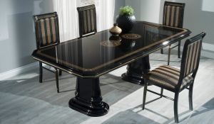 GINA [ table black / gold ]