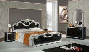 MARTINA [ marble black / silver ]
