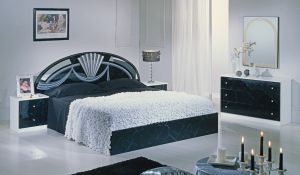SELMA [ marble black - white / silver ]